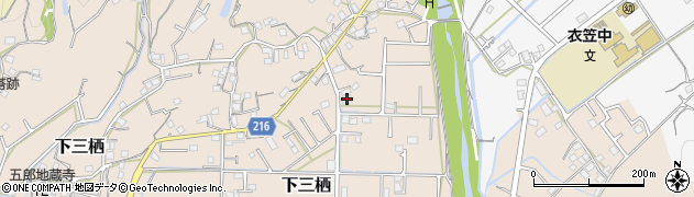 和歌山県田辺市下三栖1194周辺の地図