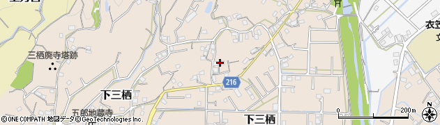 和歌山県田辺市下三栖852周辺の地図