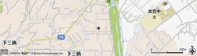 和歌山県田辺市下三栖1188周辺の地図