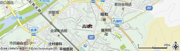 和歌山県田辺市高雄2丁目周辺の地図