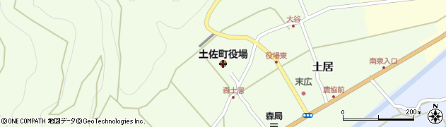 高知県土佐町（土佐郡）周辺の地図