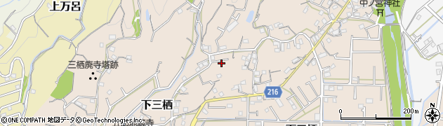 和歌山県田辺市下三栖605周辺の地図