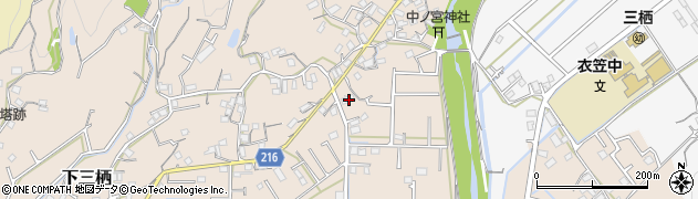 和歌山県田辺市下三栖885周辺の地図