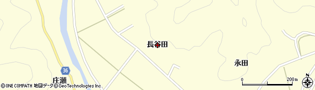 徳島県美波町（海部郡）西河内（長谷田）周辺の地図