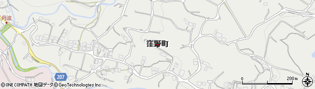 愛媛県松山市窪野町周辺の地図