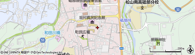 愛媛県伊予郡砥部町大南周辺の地図