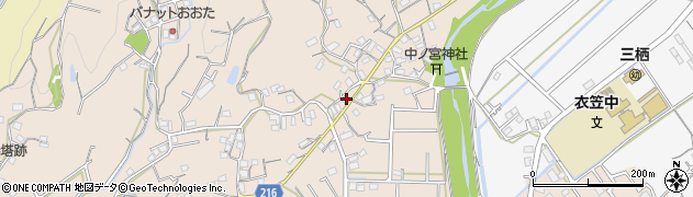 和歌山県田辺市下三栖895周辺の地図