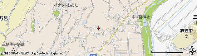 和歌山県田辺市下三栖750周辺の地図