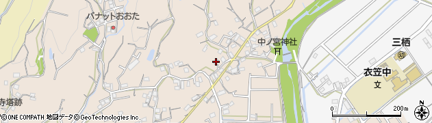 和歌山県田辺市下三栖821周辺の地図