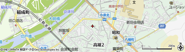 和歌山県田辺市高雄2丁目20周辺の地図