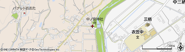 和歌山県田辺市下三栖1174-2周辺の地図