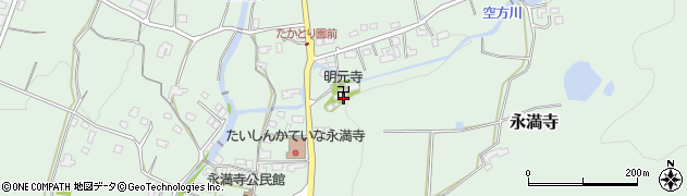 福岡県直方市永満寺1987周辺の地図