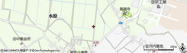 福岡県宮若市水原周辺の地図