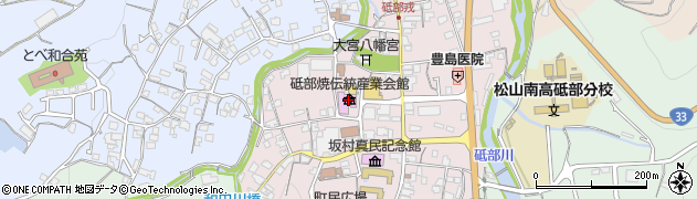 砥部焼伝統産業会館周辺の地図
