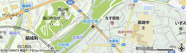 高雄大橋周辺の地図