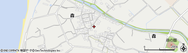 愛媛県伊予市森679周辺の地図