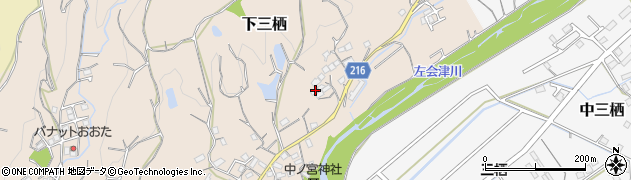 和歌山県田辺市下三栖982周辺の地図
