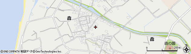 愛媛県伊予市森704周辺の地図