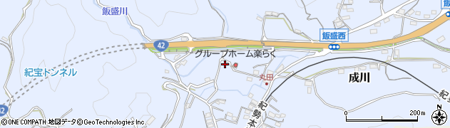 三重県紀宝町（南牟婁郡）成川周辺の地図