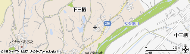 和歌山県田辺市下三栖992周辺の地図