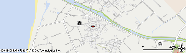 愛媛県伊予市森687周辺の地図