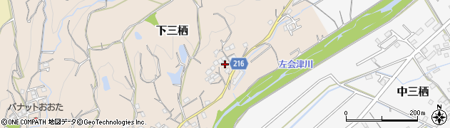 和歌山県田辺市下三栖1021周辺の地図