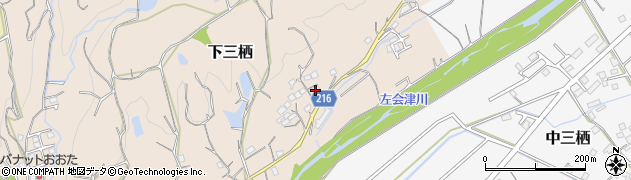 和歌山県田辺市下三栖1026周辺の地図