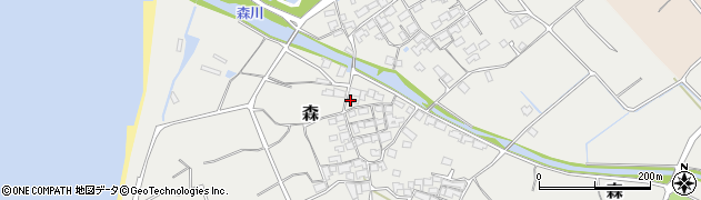 愛媛県伊予市森767周辺の地図