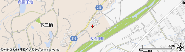 和歌山県田辺市下三栖1141周辺の地図
