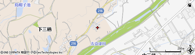 和歌山県田辺市下三栖1135周辺の地図