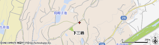 和歌山県田辺市下三栖1007周辺の地図