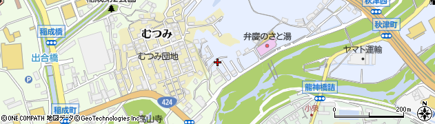 和歌山県田辺市秋津町869周辺の地図