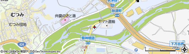 和歌山県田辺市秋津町802周辺の地図