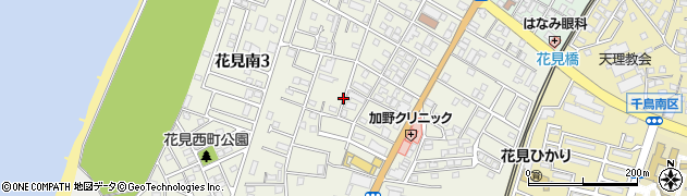 福岡県古賀市花見南周辺の地図