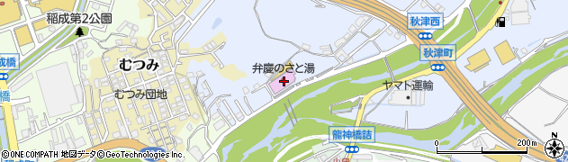 和歌山県田辺市秋津町856周辺の地図