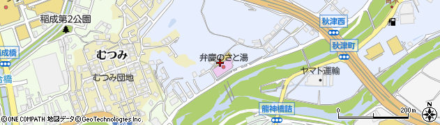 和歌山県田辺市秋津町858周辺の地図