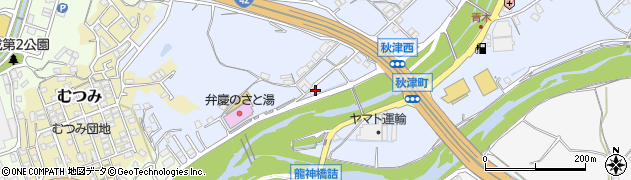和歌山県田辺市秋津町810周辺の地図