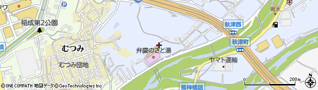 和歌山県田辺市秋津町855周辺の地図