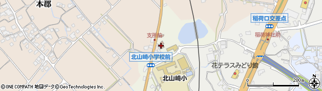 伊予警察署　中村駐在所周辺の地図