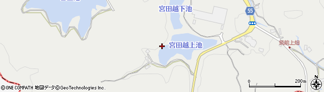 宮田越上池周辺の地図