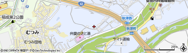 和歌山県田辺市秋津町966周辺の地図