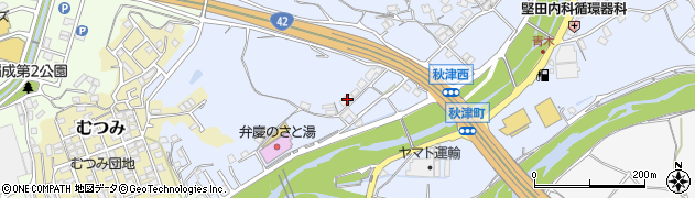 和歌山県田辺市秋津町970周辺の地図