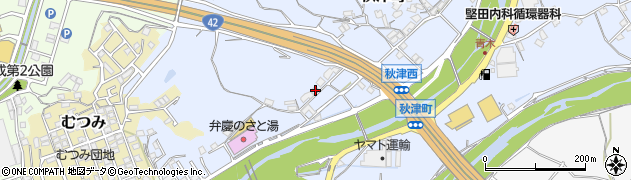 和歌山県田辺市秋津町971周辺の地図