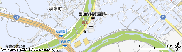 和歌山県田辺市秋津町7周辺の地図