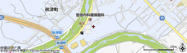 和歌山県田辺市秋津町8周辺の地図