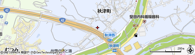 和歌山県田辺市秋津町842周辺の地図