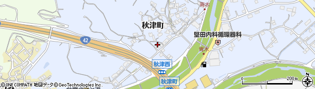 和歌山県田辺市秋津町1023周辺の地図