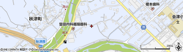 和歌山県田辺市秋津町25周辺の地図