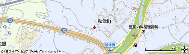 和歌山県田辺市秋津町976周辺の地図