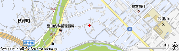 和歌山県田辺市秋津町40周辺の地図